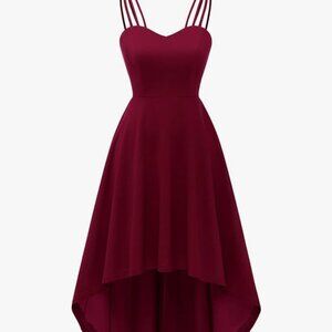Maroon spaghetti strap dress